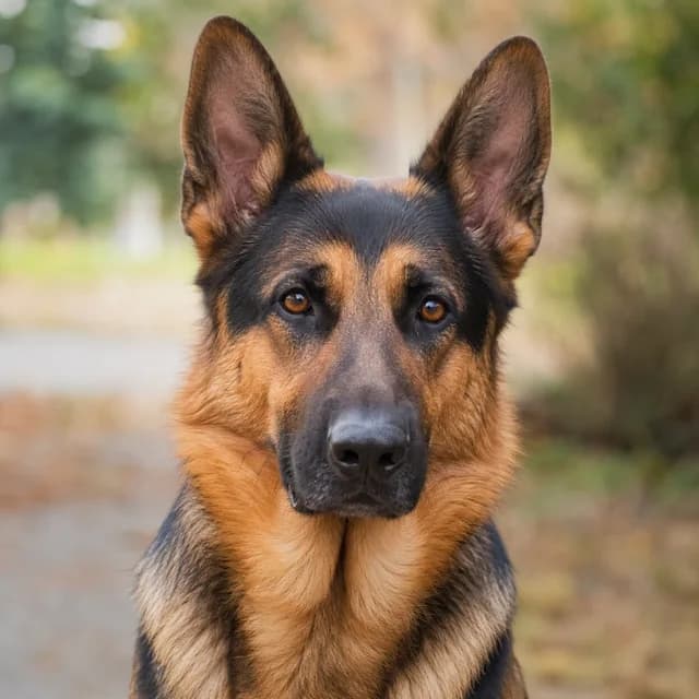 Portrait of a German Shepherd dog